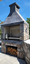 Load image into Gallery viewer, Tagwood BBQ Insert Style Argentine Santa Maria Wood Fire &amp; Charcoal Grill without firebricks | BBQ09SS --
