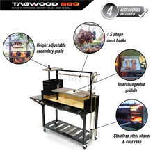 Load image into Gallery viewer, Tagwood BBQ Argentine Santa Maria Wood Fire &amp; Charcoal Grill | BBQ03SI--
