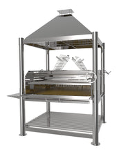 Load image into Gallery viewer, Tagwood BBQ XL Argentine Wood Fire &amp; Charcoal Grill all Stainless Steel | BBQ22SS
