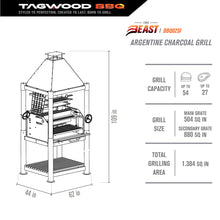 Load image into Gallery viewer, Tagwood BBQ Argentine Wood Fire &amp; Charcoal Grill | BBQ02SI--PRE-ORDER
