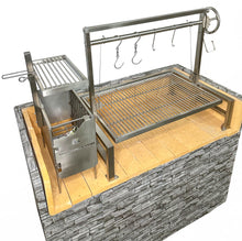 Load image into Gallery viewer, Tagwood BBQ Insert Style Argentine Santa Maria Wood Fire &amp; Charcoal Grill without firebricks | BBQ09SS --
