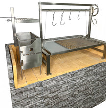 Load image into Gallery viewer, Tagwood BBQ Insert Style Argentine Santa Maria Wood Fire &amp; Charcoal Grill without firebricks | BBQ09SS --
