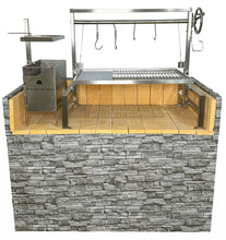 Load image into Gallery viewer, Tagwood BBQ Insert Style Argentine Santa Maria Wood Fire &amp; Charcoal Grill without firebricks | BBQ09SS --
