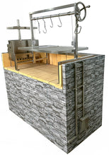Load image into Gallery viewer, Tagwood BBQ Insert Style Argentine Santa Maria Wood Fire &amp; Charcoal Grill without firebricks | BBQ09SS --
