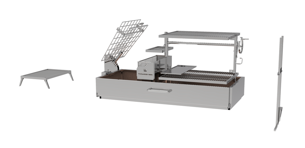 Tagwood BBQ Argentine Santa Maria Wood Fire & Charcoal Grill | BBQ28SS --
